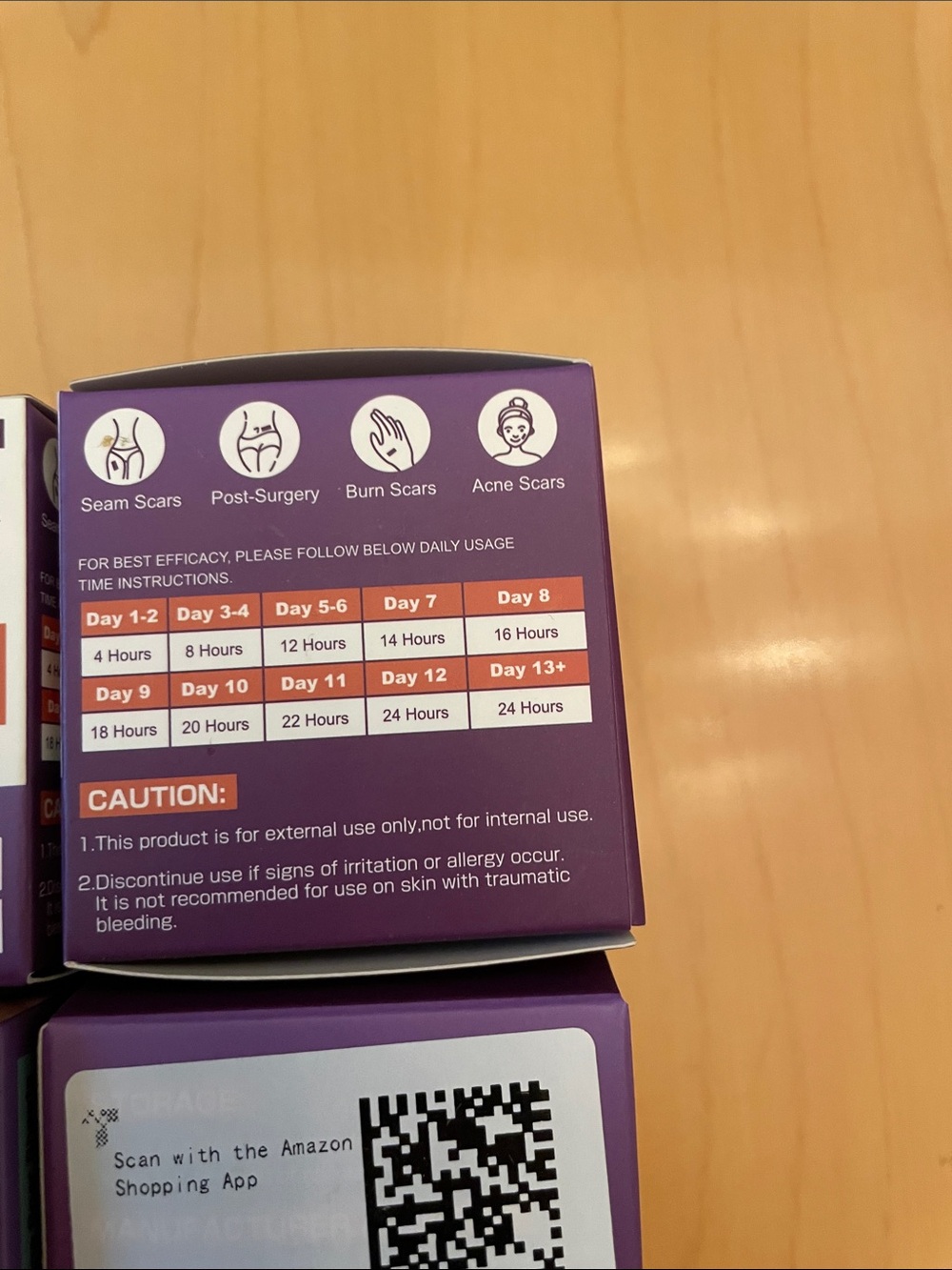 Six boxes of Scar Sheets Silicone Scar Treatment - Purple & White Packaging NWT - Picture 3 of 6
